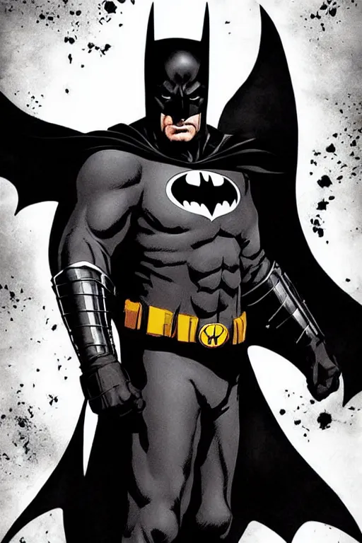 Image similar to batman design by Lee Bermejo, full body