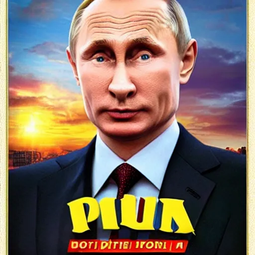 Prompt: vladimir putin pixar movie