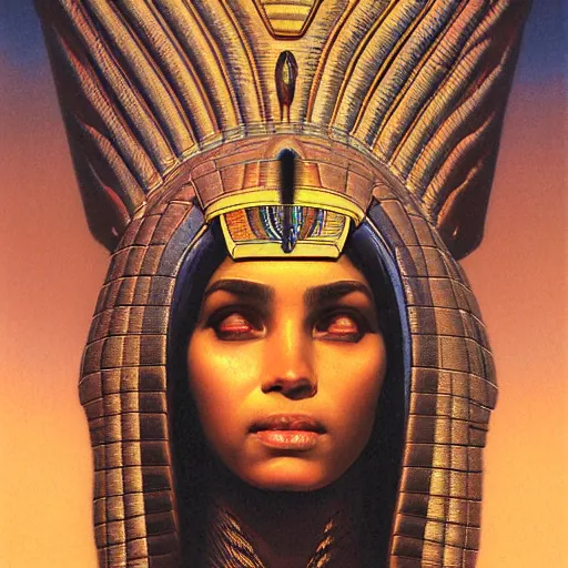 Prompt: egyptian princess by wayne barlowe