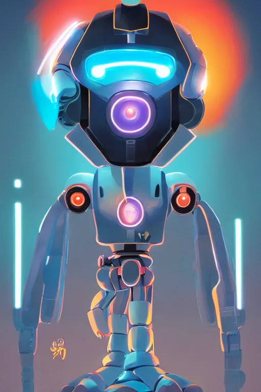 Image similar to metabots medabots medarotto medarot robot minimalist comics helmet mask neon cybereye, behance hd by jesper ejsing, by rhads, makoto shinkai and lois van baarle, ilya kuvshinov, rossdraws global illumination ray tracing hdr radiating a glowing aura