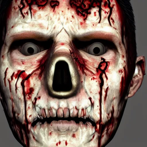 Image similar to zombie face closeup, 8k, realistic, extreme details, detailed, sharp