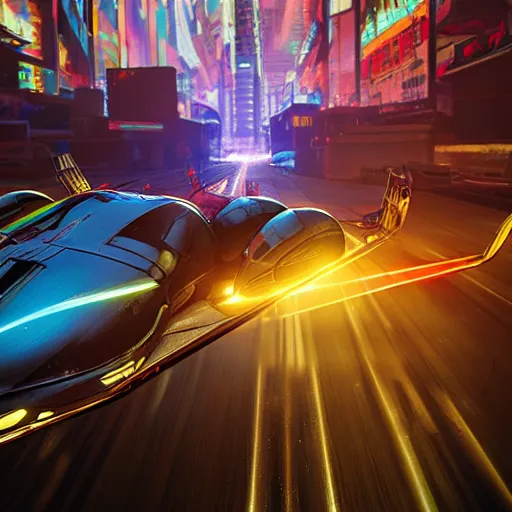 Prompt: scifi flying cars in scifi cyberpunk city, 3 5 mm lens, analog photography, lens flare