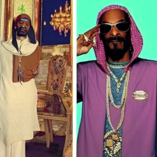 Image similar to snoop dogg as a prophet mohammed, perfect faces, instagram photo shoot