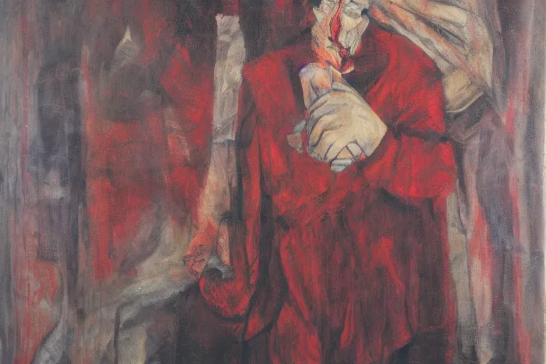 Image similar to 'Infernal doctor', Spirit on Canvas, private collection