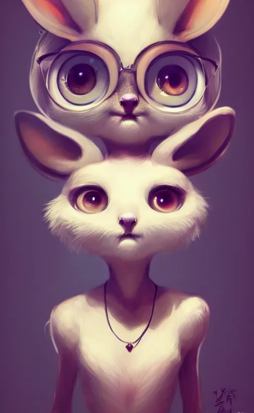 Image similar to a beautiful portrait of a cute anthropomorphic humanoid fursona. big eyes. character design by cory loftis fenghua zhong ryohei hase isma