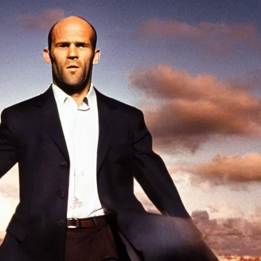 Prompt: The Truman Show starring Jason Statham,