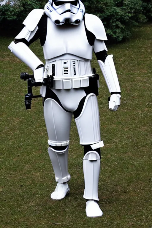 Image similar to stormtrooper samurai, photo realistic