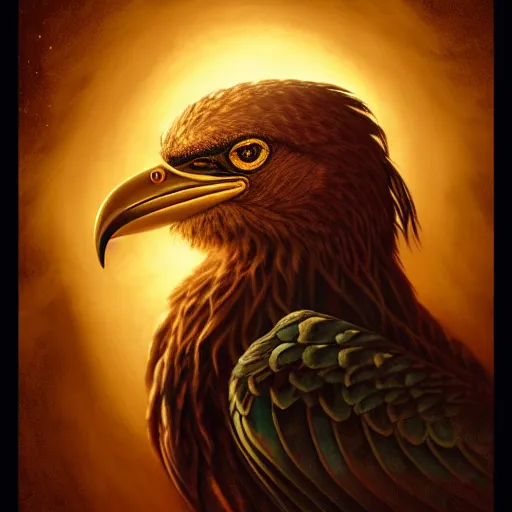 Prompt: Majestic gracious Horus portrait, atmospheric lighting, painted, intricate, volumetric lighting, beautiful, rich deep colours masterpiece, golden hour, sharp focus, ultra detailed, by Leesha Hannigan, Ross Tran, Thierry Doizon, Kai Carpenter, Ignacio Fernández Ríos