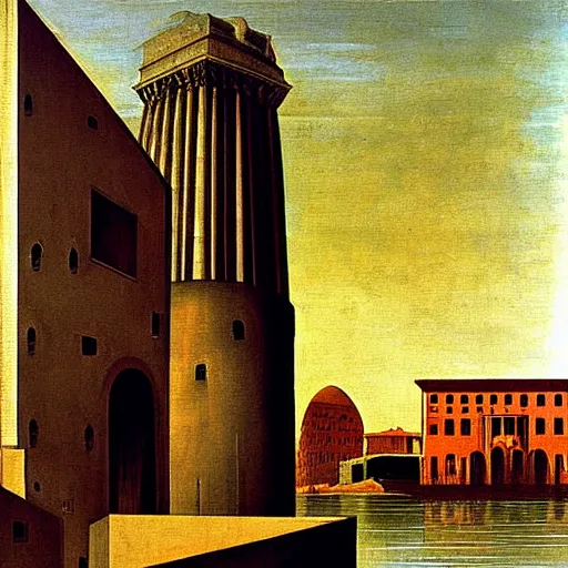 Image similar to nuremberg, metaphysical painting by giorgo de chirico