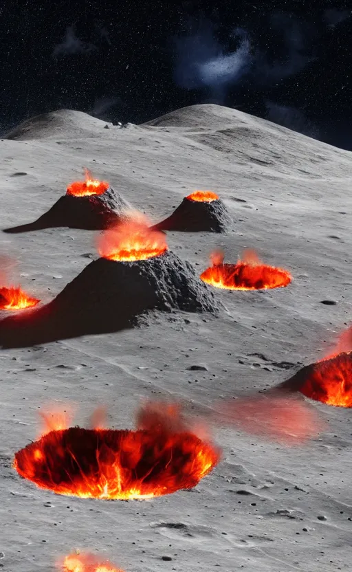 Prompt: high quality digital art of man brusting fire crackers on the moon in the style of greg rutswoski, moon craters are visible, high quality cinematic lights, 8K octane render, art station