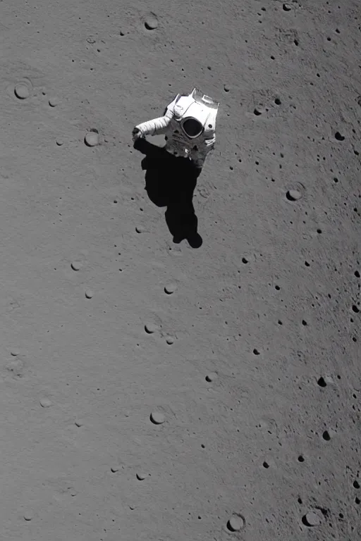 Prompt: A cinematic film still of an astronaut on the surface of the Moon. DSLR photograph, professional composition, award-winning, stunning detail, crisp shadows.