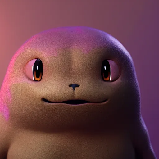 Image similar to photography of a realistic ditto animal, ultra detailed, 8 k, cinematic lighting, natural background, trending on artstation, pokemon