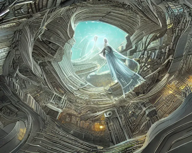 Image similar to Angel, an infinity of possibilities, insanely detailed, concept art, Atlantis kingdom, hope