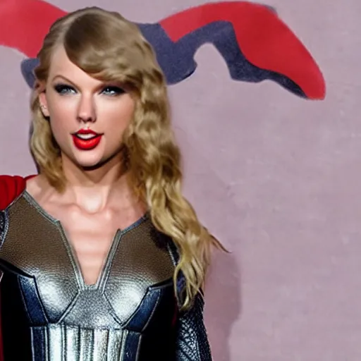 Image similar to Taylor swift as Thor