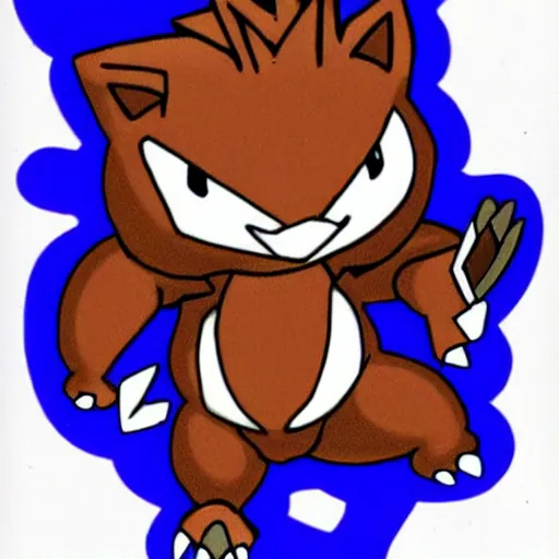 Prompt: a Hedgehog from the pokemon