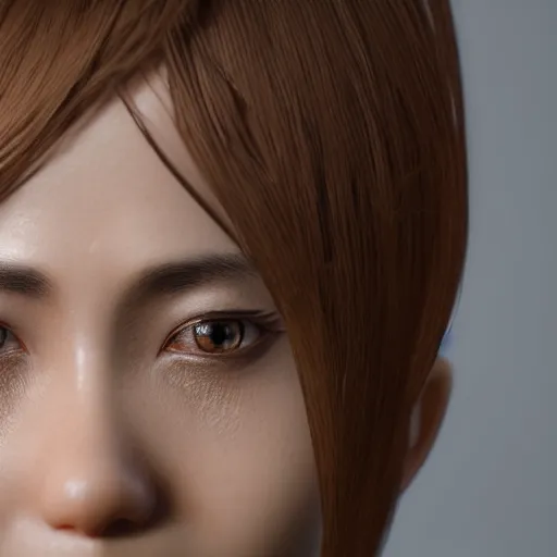 Image similar to rimuru looking into the camera, beautiful face, ultra realistic, fully clothed, intricate details, highly detailed, 8 k, photorealistic, octane render, unreal engine, photorealistic, portrait