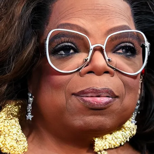 Image similar to oprah winfrey as evil antichrist ruler of the world after being summoned by evil arcane ritual