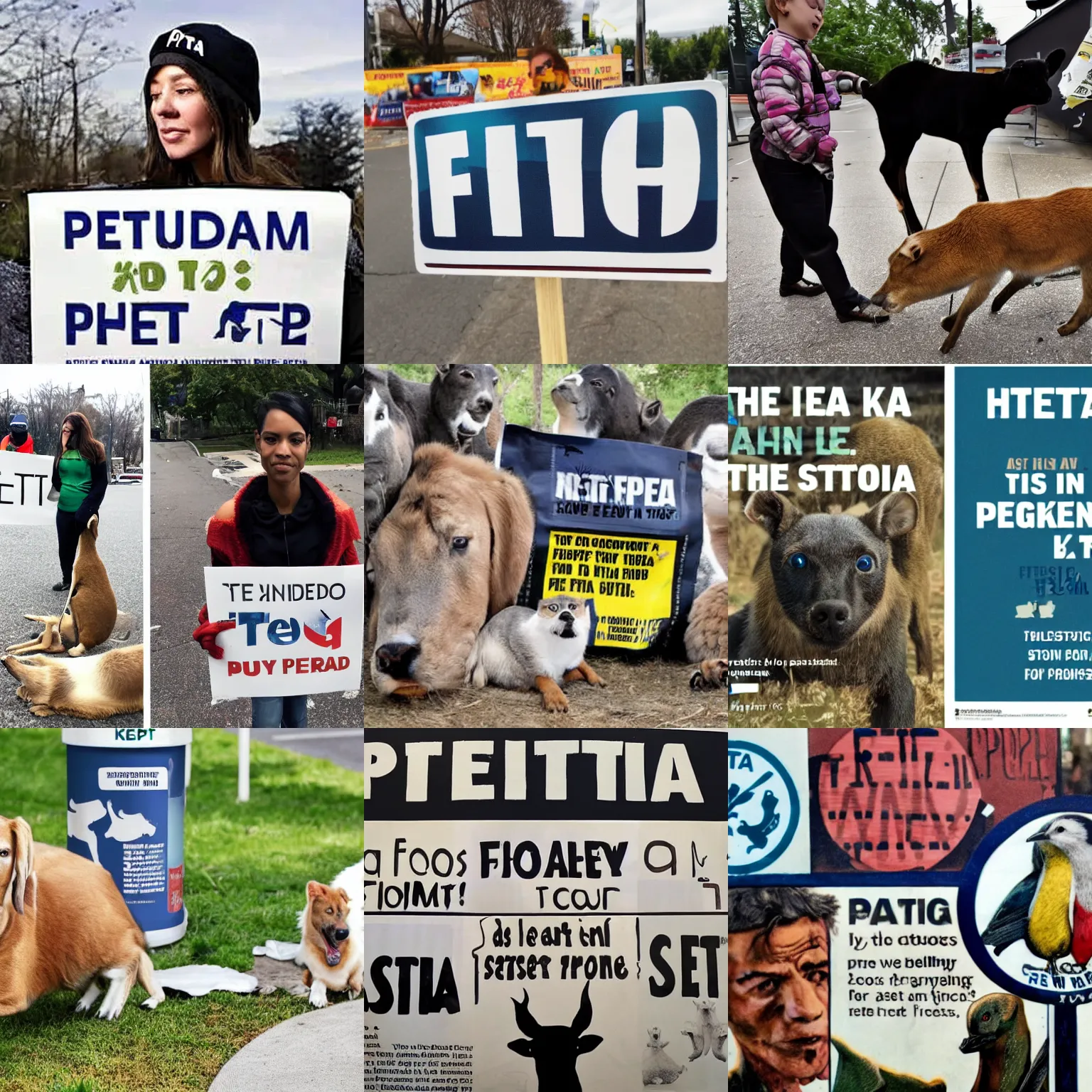 Prompt: PETA propaganda