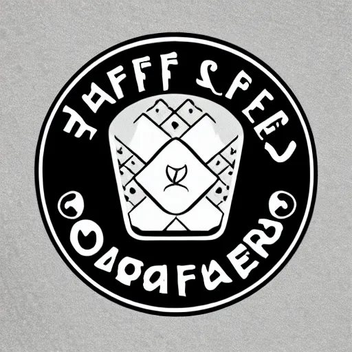 Prompt: logo for a falafel cart