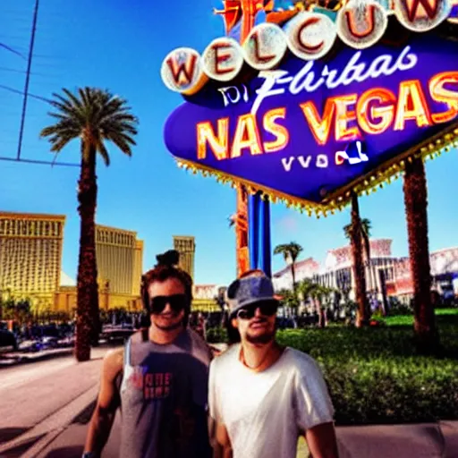 Prompt: tripping in vegas