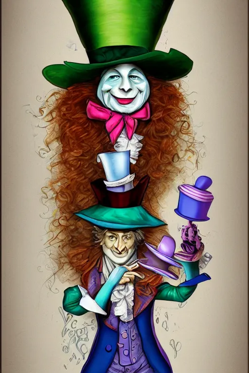 mad hatter drawing anime