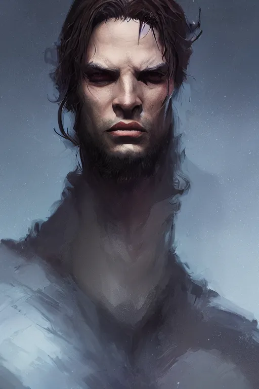 Prompt: portrait, a dark male necromancer, dramatic lighting, cinematic, establishing shot, extremly high detail, photo realistic, cinematic lighting, post processed, concept art, artstation, matte painting, style by eddie mendoza, raphael lacoste, alex ross
