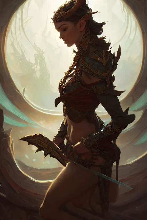 Image similar to photography of elfin warrior, deep focus, d & d, fantasy, intricate, elegant, highly detailed, digital painting, artstation, concept art, matte, sharp focus, illustration, hearthstone, art by artgerm and greg rutkowski and alphonse mucha