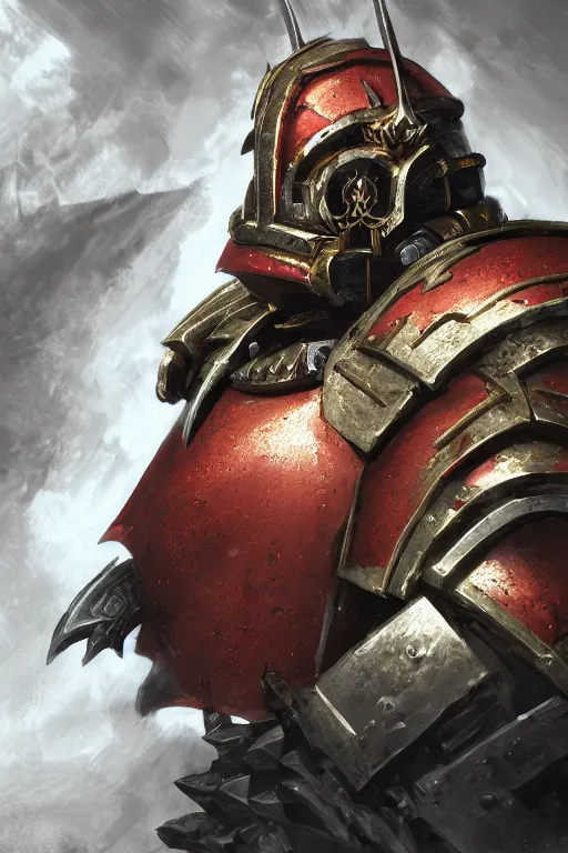 Image similar to armor portrait heros warhammer 4 0 k horus heresy fanart - the primarchs emperor by johannes helgeson animated with vfx concept artist & illustrator global illumination ray tracing hdr fanart arstation zbrush central hardmesh 8 k octane renderer comics stylized