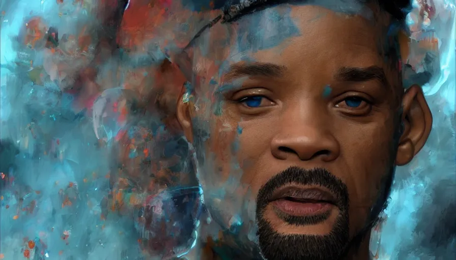 Image similar to will smith paint by various artists, hyperdetailed, artstation, cgsociety, 8 k