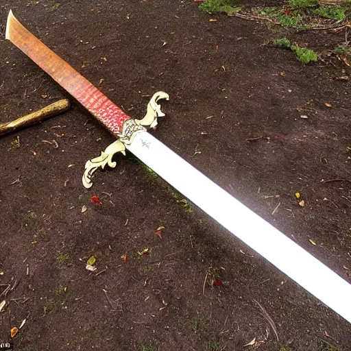 Prompt: the most breathtaking sword ever, full sword In view