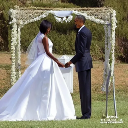 Image similar to obama marrying obama