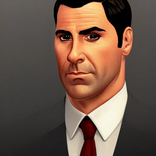 Prompt: A highly detailed award winning masterpiece portrait of Sterling Archer, ultra realistic, artstation, 4k