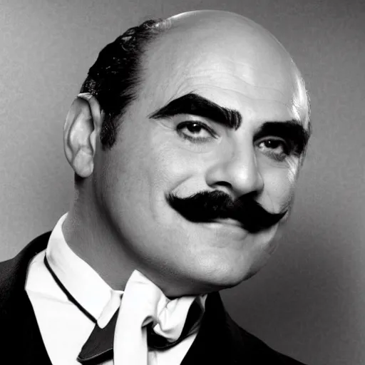 Image similar to scene of the hercule poirot tv serie featuring david suchet shaved