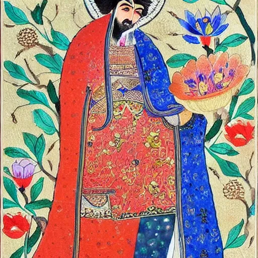 Prompt: persian miniature painting