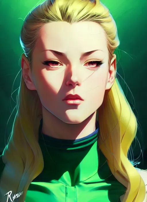 Prompt: a comic portrait of cammy, fine - face, realistic shaded perfect face, fine details. green - ish cosmic setting. very anime style. realistic shaded lighting poster by ilya kuvshinov katsuhiro, magali villeneuve, artgerm, jeremy lipkin and michael garmash, rob rey and kentaro miura style, trending on art station