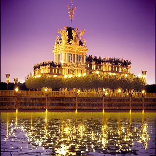 Image similar to Versailles Castle, in the year 3000