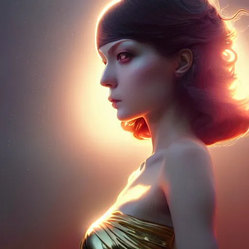 Prompt: goddess of time by tom bagshaw, gold eyes and silver wavy hair by ilya kuvshinov, rtx reflections, octane render 1 2 8 k, extreme high intricate details by wlop, digital anime art by ross tran, wide shot, close up shot, composition by sana takeda, dramatic lighting by greg rutkowski