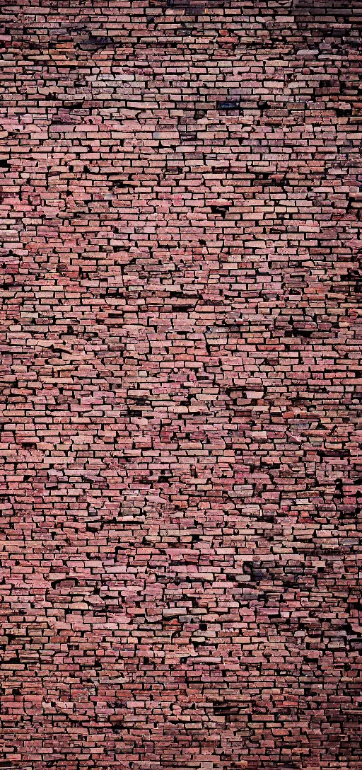 Prompt: a brick wall towering up kilometers high