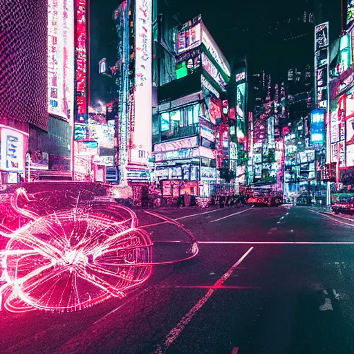 Image similar to tokyo 2077 by Liam Wong, glitch art