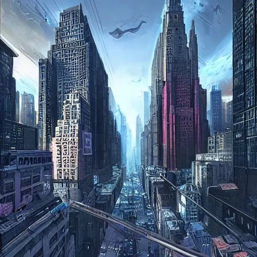 Prompt: Dystopian new york city, inspired by 1984 by george owell, Stephan Martiniere