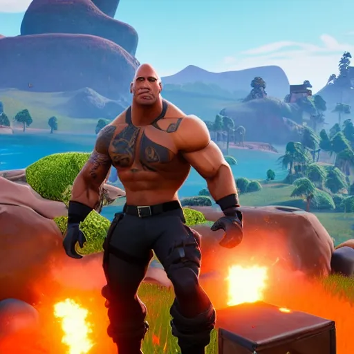 ModernWarzone on X: Dwayne The Rock Johnson is now in #Fortnite 🪨   / X