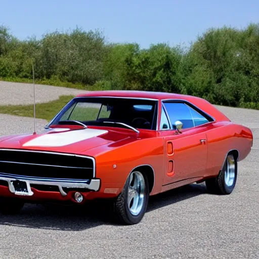 Image similar to 1 9 6 9 dodge charger mixed with mini cooper