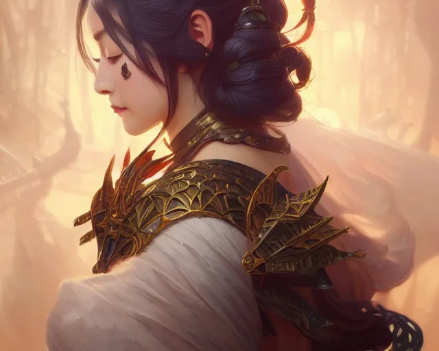 Image similar to photography of fujii yoshitoyo, deep focus, d & d, fantasy, intricate, elegant, highly detailed, digital painting, artstation, concept art, matte, sharp focus, illustration, hearthstone, art by artgerm and greg rutkowski and alphonse mucha