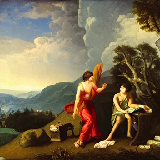 Image similar to shepherds of arcadia