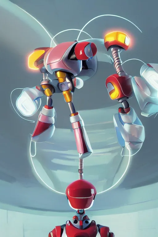 Image similar to metabots medabots medarotto medarot robot minimalist comics helmet mask neon cybereye, behance hd by jesper ejsing, by rhads, makoto shinkai and lois van baarle, ilya kuvshinov, rossdraws global illumination ray tracing hdr radiating a glowing aura