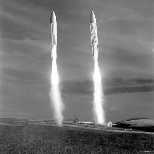 Image similar to Norwegian ghost rockets, 1946 photograph