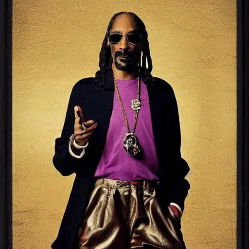 Prompt: Snoop Dogg grows from the ground like a tree in 16th Century York