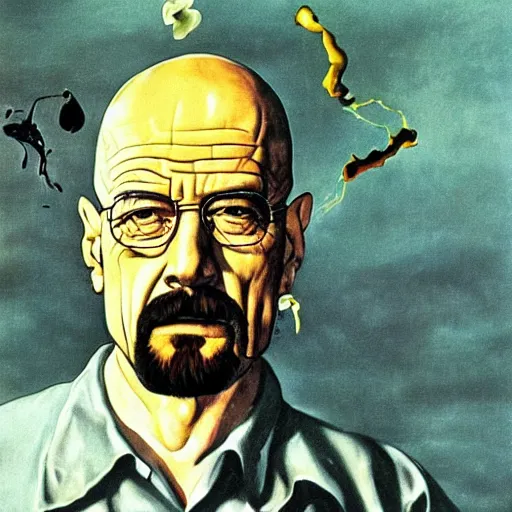 Image similar to breaking bad by Salvador Dali