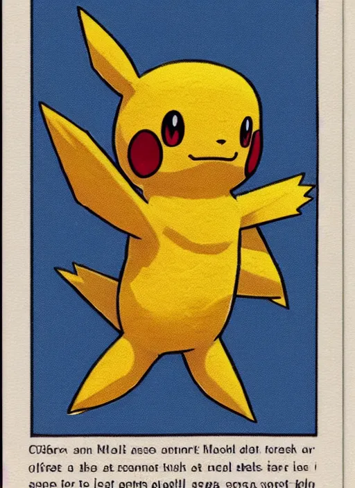 Image similar to a single pokemon card art from 1 9 5 0 award winning art