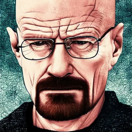 Image similar to walter white thinking really hard